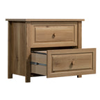 Lateral File with Farmhouse Style, Brown finish | Premium Home Decor - Grand Goldman
