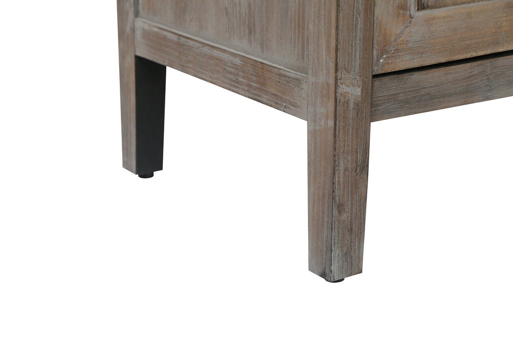 60 inches Modern Farmhouse Accent Cabinet with 4 Doors and Adjustable Shelf Wood Sideboard Buffet Cabinet Console Table Credenza Buffet Table for Kitchen Dining Room Entryway Hallway(Antique Brown) - Grand Goldman Shop