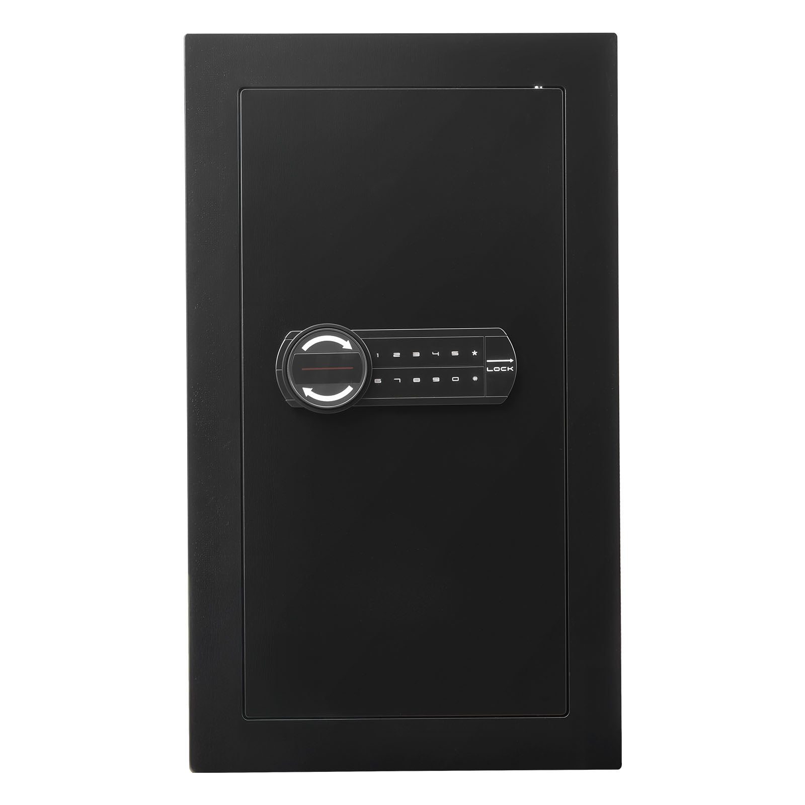 Wall Safe, 3-Tier Hidden Wall Mounted Safe with Password & Key, Q235 Cold-Rolled Steel In-Wall Box with LED Lighting, 2 Adjus