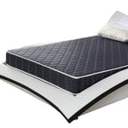 6-inch waterproof  high-density foam mattress with navy blue diamond-quilted breathable fabric. Quilting ensures both style and airflow for cool sleep.Full size(Ship randomly with black edge or white) - Grand Goldman Shop