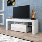 Entertainment TV Stand, Large TV Stand TV Base Stand with LED Light TV Cabinet. - Grand Goldman Shop