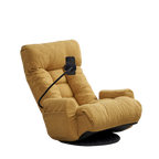 Adjustable Yellow Swivel Lounge Chair with 360-Degree Rotating Seat and Headrest Support, Leisure Chair Deck Chair - Game Chair for Living Room - Grand Goldman Shop
