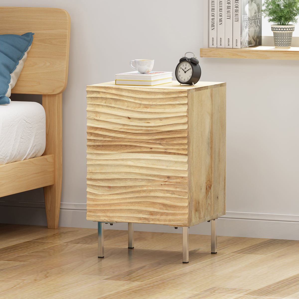 BEDSIDE 1 DOOR K/D - Grand Goldman Shop