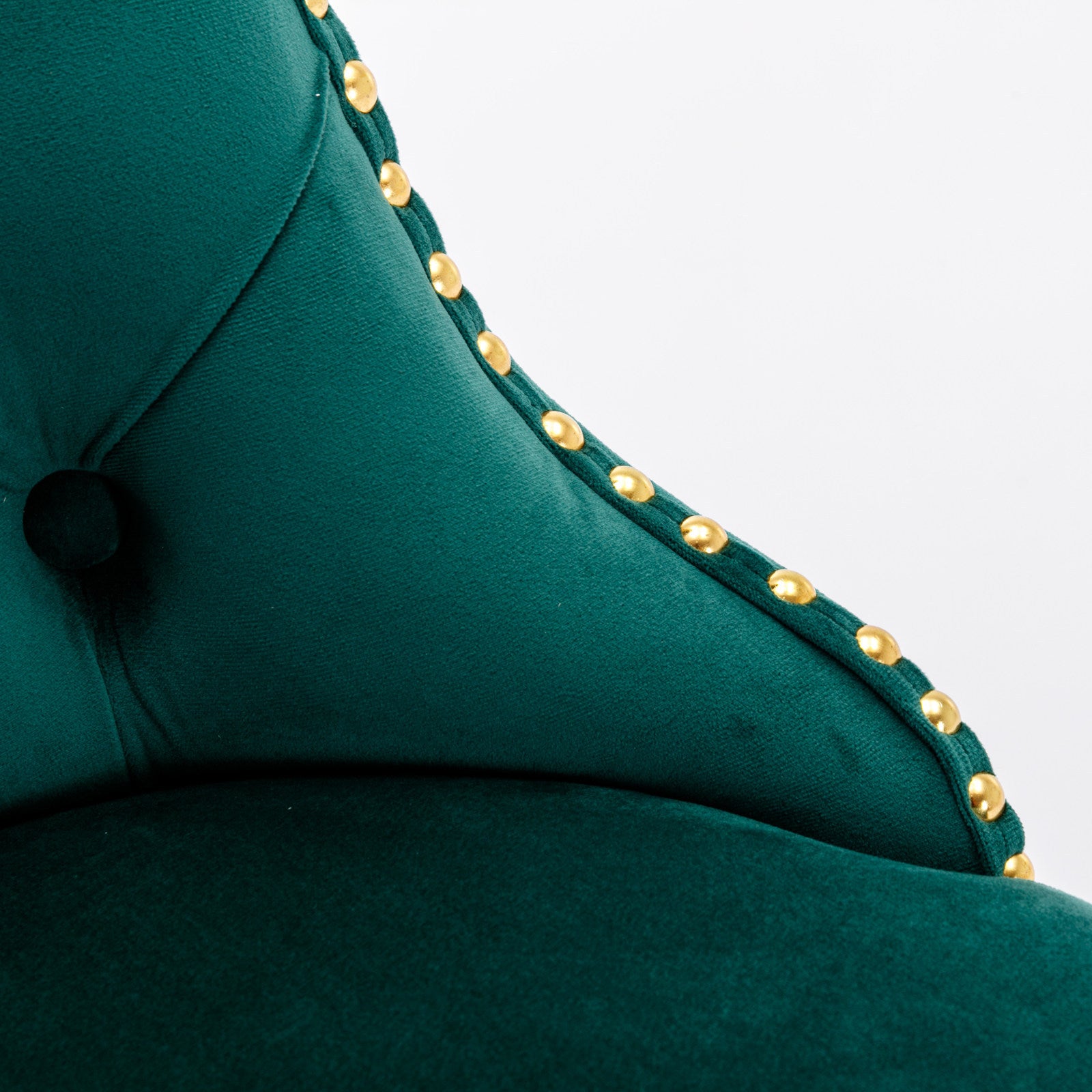 A&A Furniture,Golden Swivel Velvet Barstools Adjusatble Seat Height from 25-33 Inch, Modern Upholstered Bar Stools with Backs Comfortable Tufted for Home Pub and Kitchen Island（Green,Set of 2） - Grand Goldman Shop