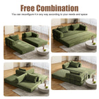 78 Inch Convertible Sleeper Sofa Bed, Futon Boneless Couch Lounge Loveseat with Pull Out Bed, No Assembly Required - Grand Goldman Shop