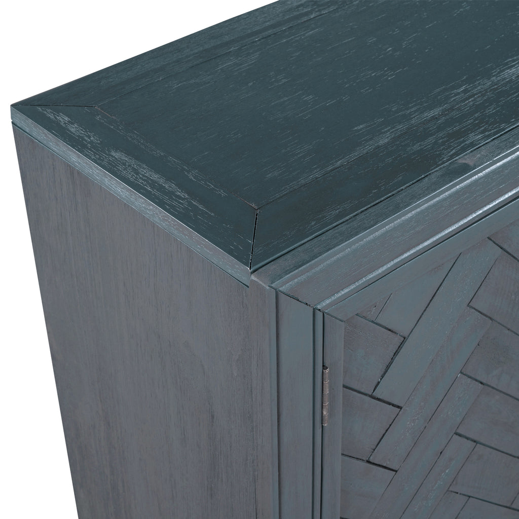 U_STYLE 40'' Modern Cabinets with Unique Design Doors with 1 Adjustable Shelves,Suitable for Multiple Rooms Such as Living Room and Study Room - Grand Goldman Shop