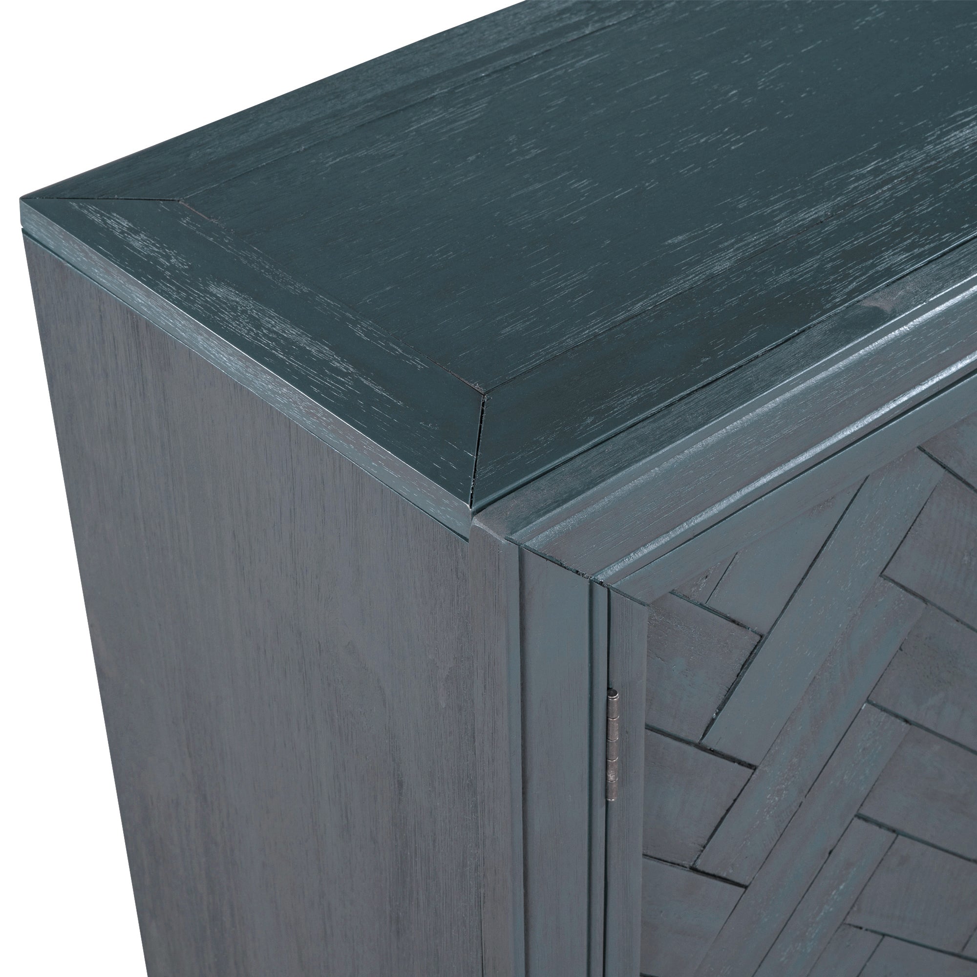 U_STYLE 40'' Modern Cabinets with Unique Design Doors with 1 Adjustable Shelves,Suitable for Multiple Rooms Such as Living Room and Study Room - Grand Goldman Shop