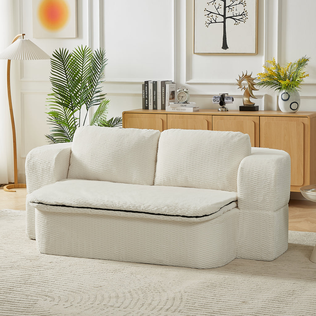 Convertible Sleeper Sofa, Modern Folding Futon Floor Foam Compression Sofa Bed Couch for Living Room Bedroom ApartmentConvertible Sleeper - Grand Goldman Shop