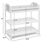 Brees Changing Table White/Graystone - Grand Goldman