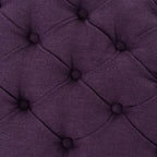 Juliana Storage Ottoman Purple Fabric with Birch Legs 50x20.5x18.3 Inch - Grand Goldman Shop
