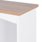 Wooden Kitchen Cabinet White Pantry Storage Microwave Cabinet with Storage Drawer - Grand Goldman Shop