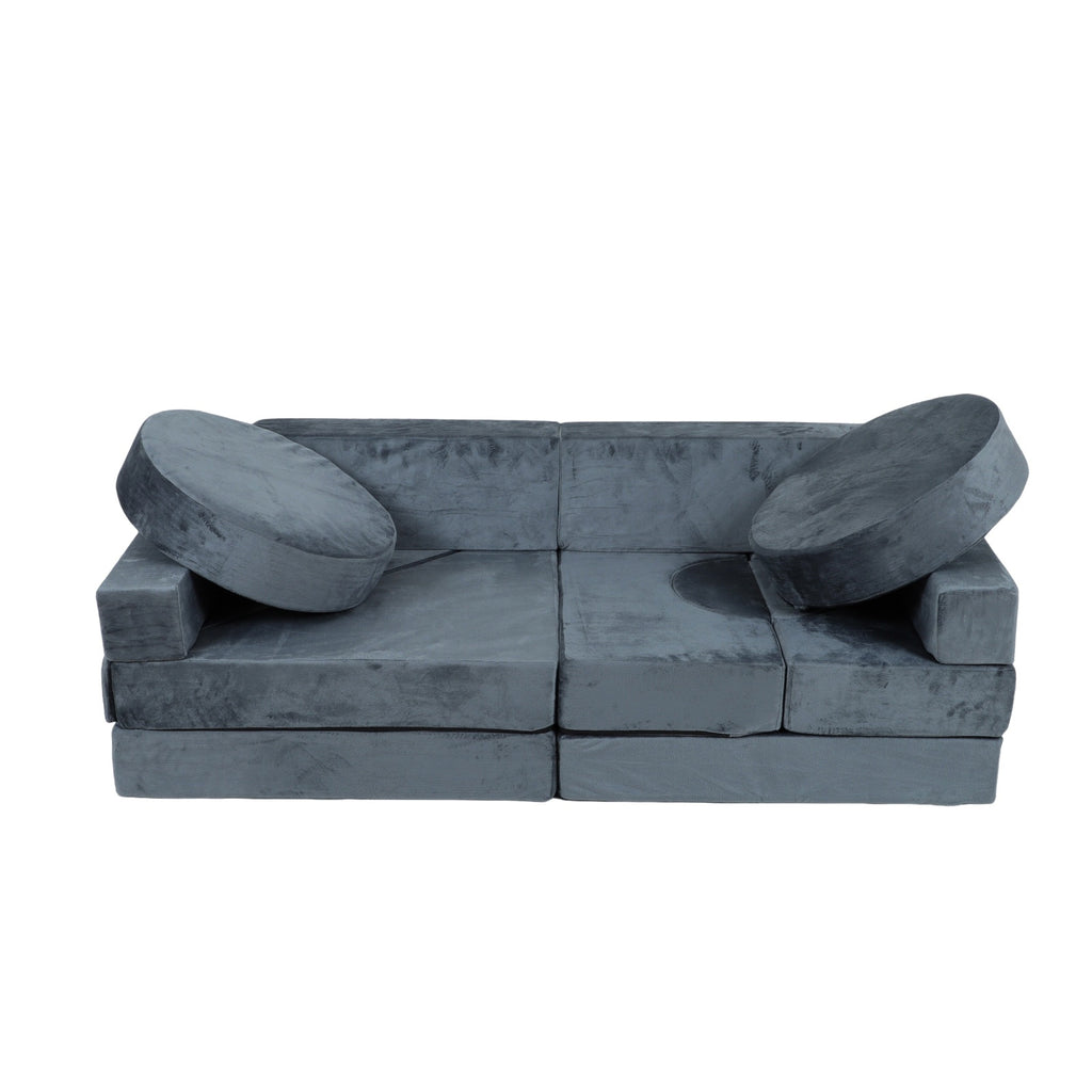14pcs Kids Sofa Modular Play Couch,Child Sectional Sofa to Boost Creativity,Boys and Girls DIY Creativing Playroom Couch Furn