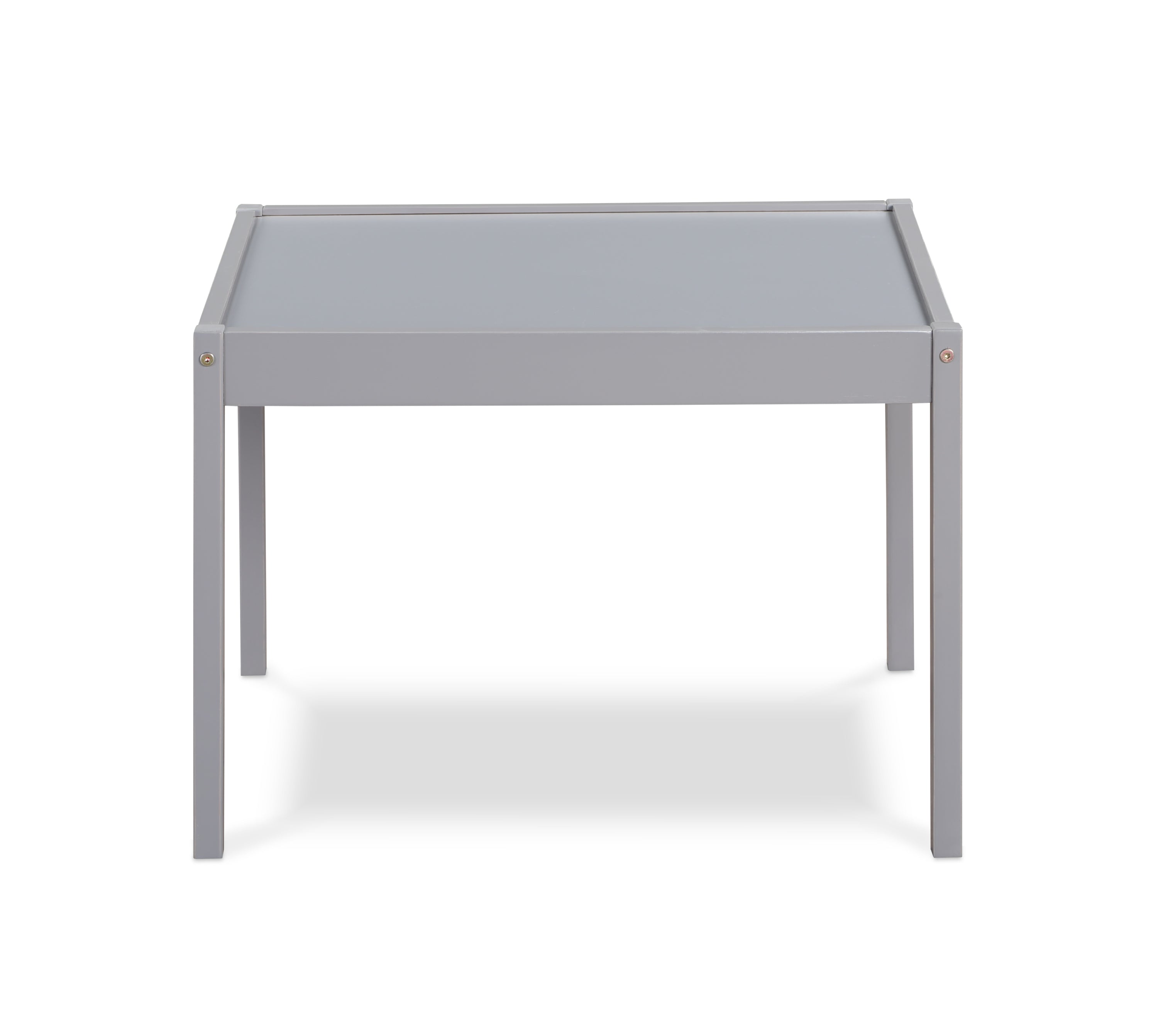 Della 3-Piece Solid Wood Kids Table & Two Chair Set, Gray | Premium Home Decor - Grand Goldman