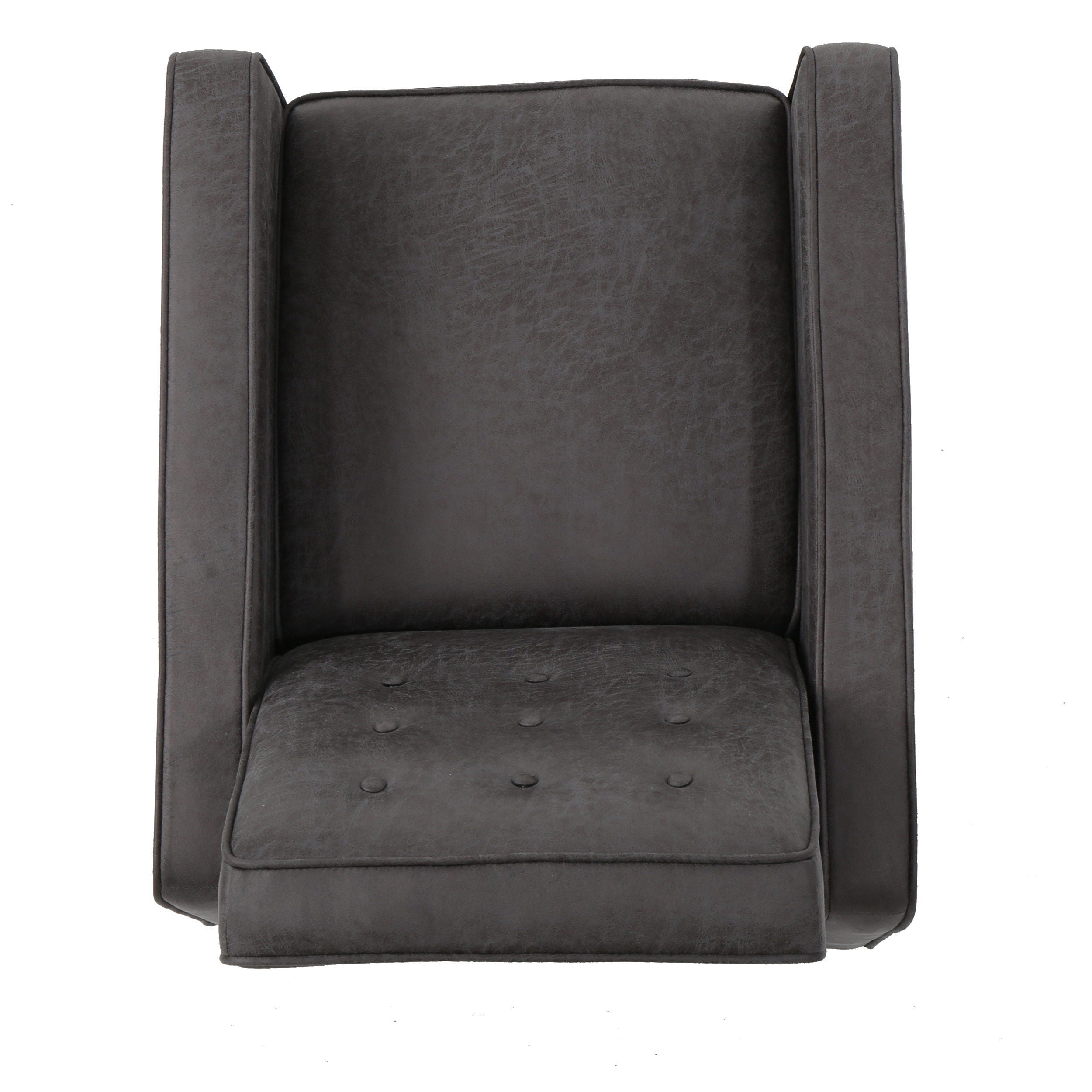 Macedonia Mid-Century Modern Button Tufted Fabric Recliner - Grand Goldman Shop