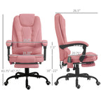 7-Point Vibrating Massage Office Chair High Back Massaging Office Desk Chair , Pink - Shop Quality Furniture at Grand Goldman