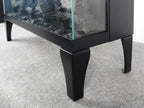24 inch three sided glass electric fireplace with feet - Grand Goldman Shop