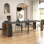 Modern Multifunctional Extendable Dining Table with Outlet, Space Saving Expanding Table with Storage for Party, Weddings, Meetings, Celebrations - Grand Goldman Shop