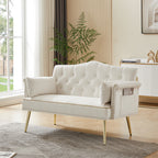 CREAM WHITE  2 SEATER SOFA - Grand Goldman Shop