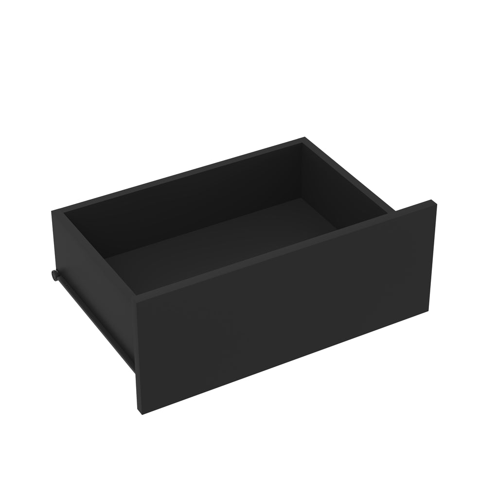 9 Drawer Dresser with No Handle Design, Modern Black Matte Wood Dresser for Bedroom, Storage Chest of Drawers for Living Room, Hallway, Entryway - Grand Goldman Shop