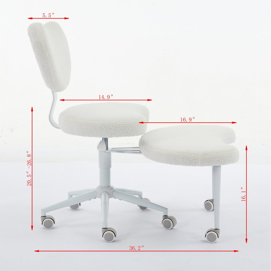 Meditation Chair Plus, Cross Legged Chair with Wheels, ADHD Chair, Criss Cross Desk Chair with Lumbar Support and Adjustable 