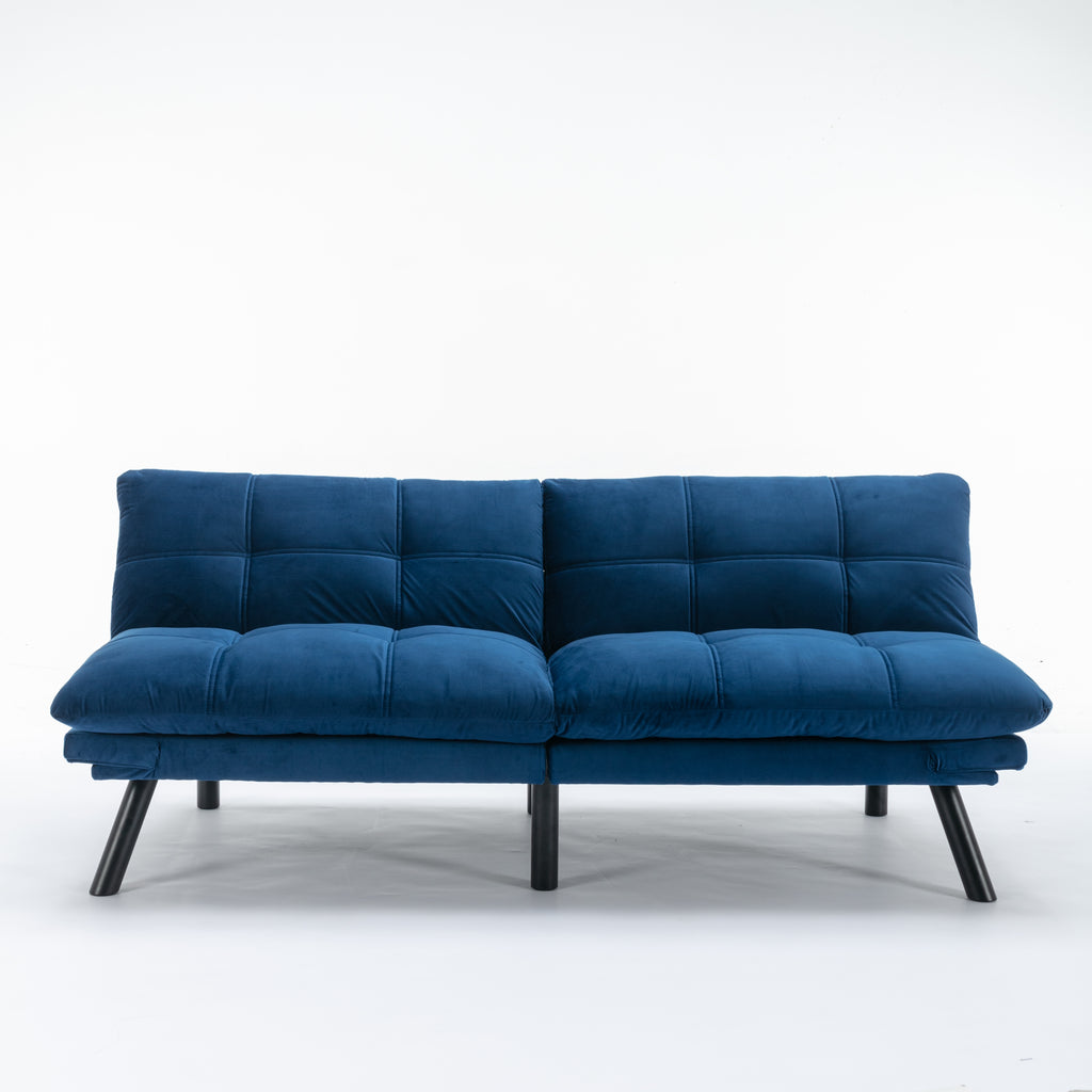 Navy Blue Convertible Folding Modern sofa Bed - Grand Goldman Shop