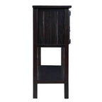 48'' Solid Wood Sideboard Console Table with 2 Drawers and Cabinets and Bottom Shelf, Retro Style Storage Dining Buffet Server Cabinet for Living Room Kitchen Dining Room (Espresso - Grand Goldman Shop