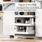 K&K 71' Tall Kitchen Pantry Cabinet with 3 Pull Out Cabinet Organizers, Farmhouse Embossed Texture Storage Cabinet with 6 Door Shelves, 2 Drawers, Freestanding Cupboard for Kitchen, Dining Room White - Grand Goldman Shop