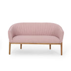Mid Century Modern Loveseat with Channel Stitched Backrest - Grand Goldman Shop