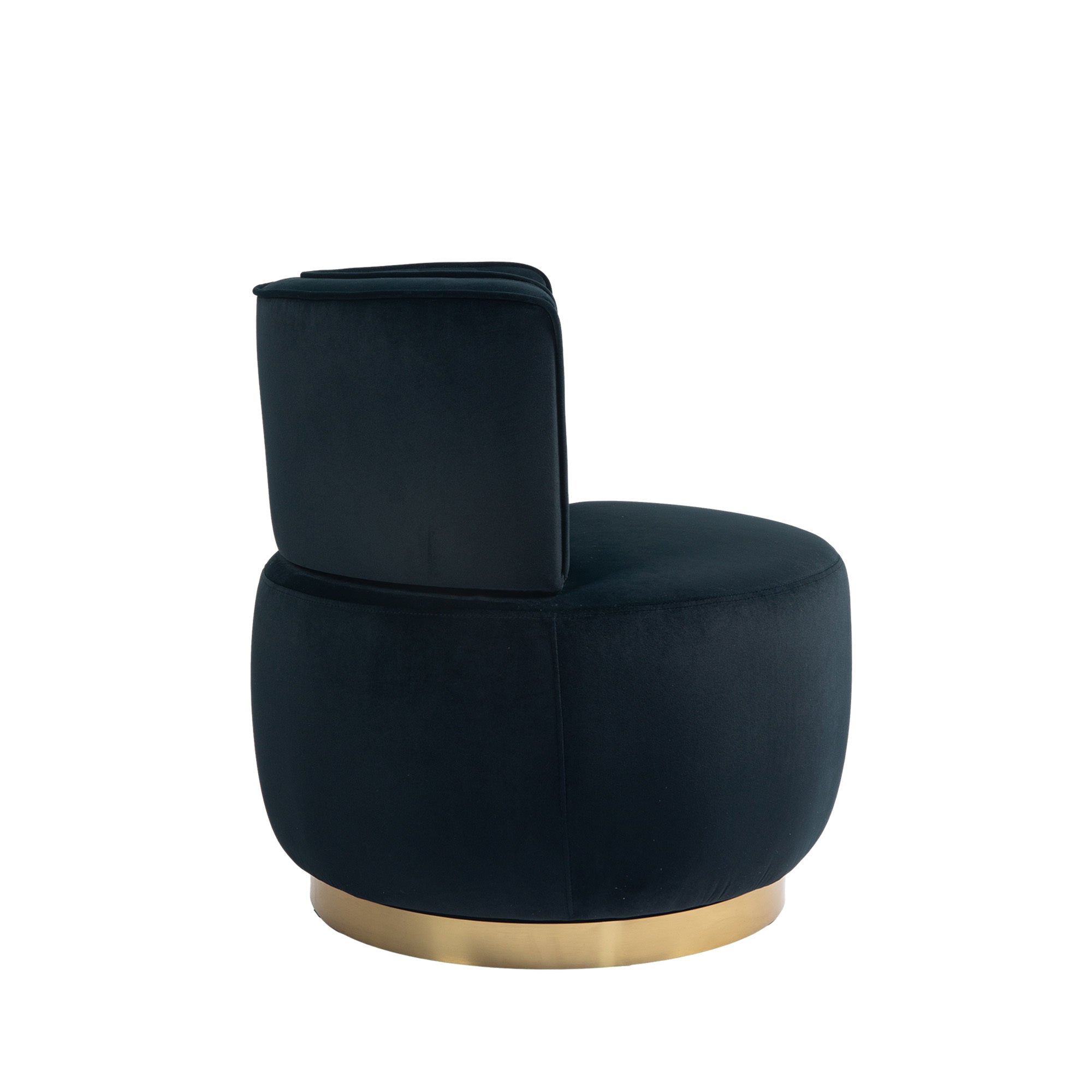 COOLMORE Swivel Barrel Chair, 360 Degree Round Armchair with Fluffy Velvet Upholstery for Living Room, Bedroom, Office - Grand Goldman Shop