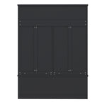 Modern Hallway Hall Tree with Metal Hooks and Storage Space, Multi-Functional Entryway Coat Rack with Shoe Cubbies, Black - Grand Goldman Shop