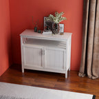 Kitchen storage sideboard and buffet server cabinet-White - Grand Goldman Shop