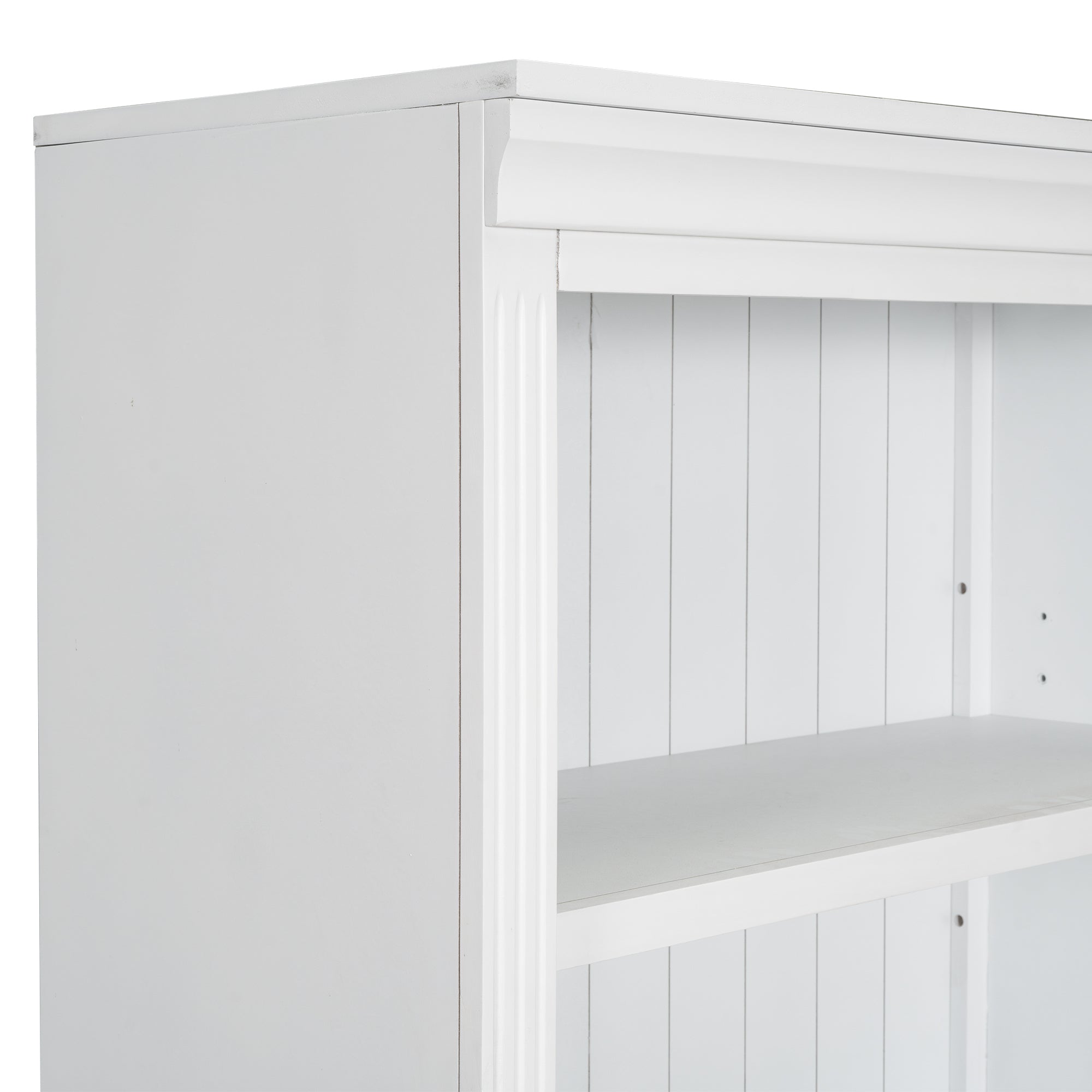 Stylish 83.4' Tall Wood Bookcase,5-Tier Home Decor Bookshelves with Adjustable Storage Shelves,Storage Organizer for CDs/Book