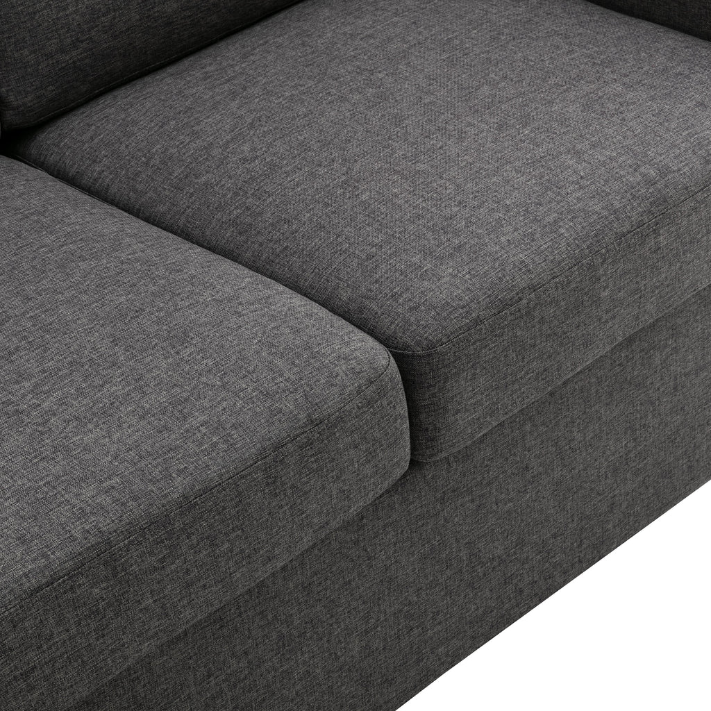 Orisfur Pull Out Sofa Bed Loveseat Sleeper with Twin Size Memory Mattress and USB Ports, Grey Linen, 57.9' - Grand Goldman Shop