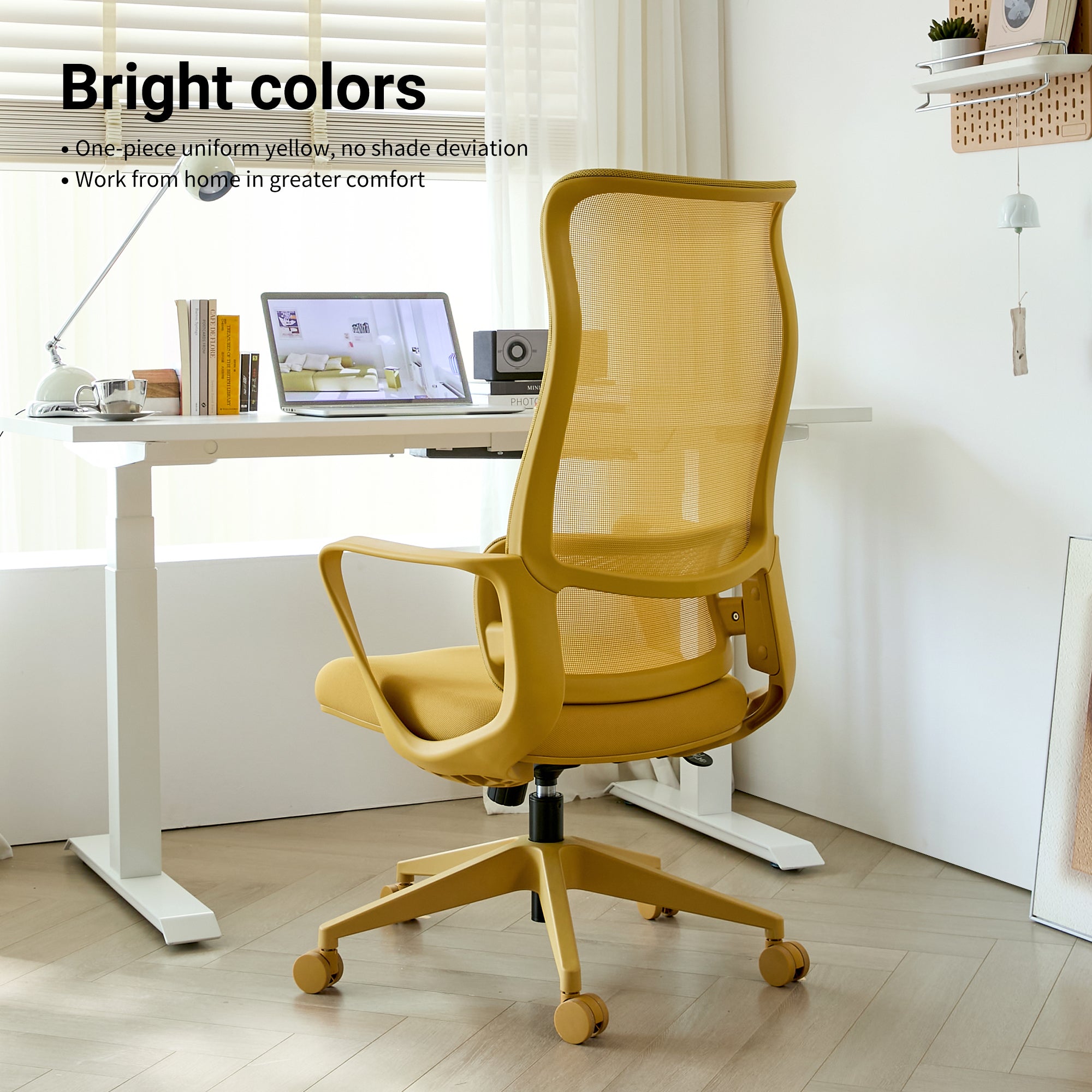 Ergonomic Colorful Office Chair 350LBS Home Office Mesh Breathable High Back, With Adjustable Lumbar Support Computer Chair, 