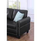2 - Piece Irine Faux Leather Sectional Sofa - Grand Goldman Shop
