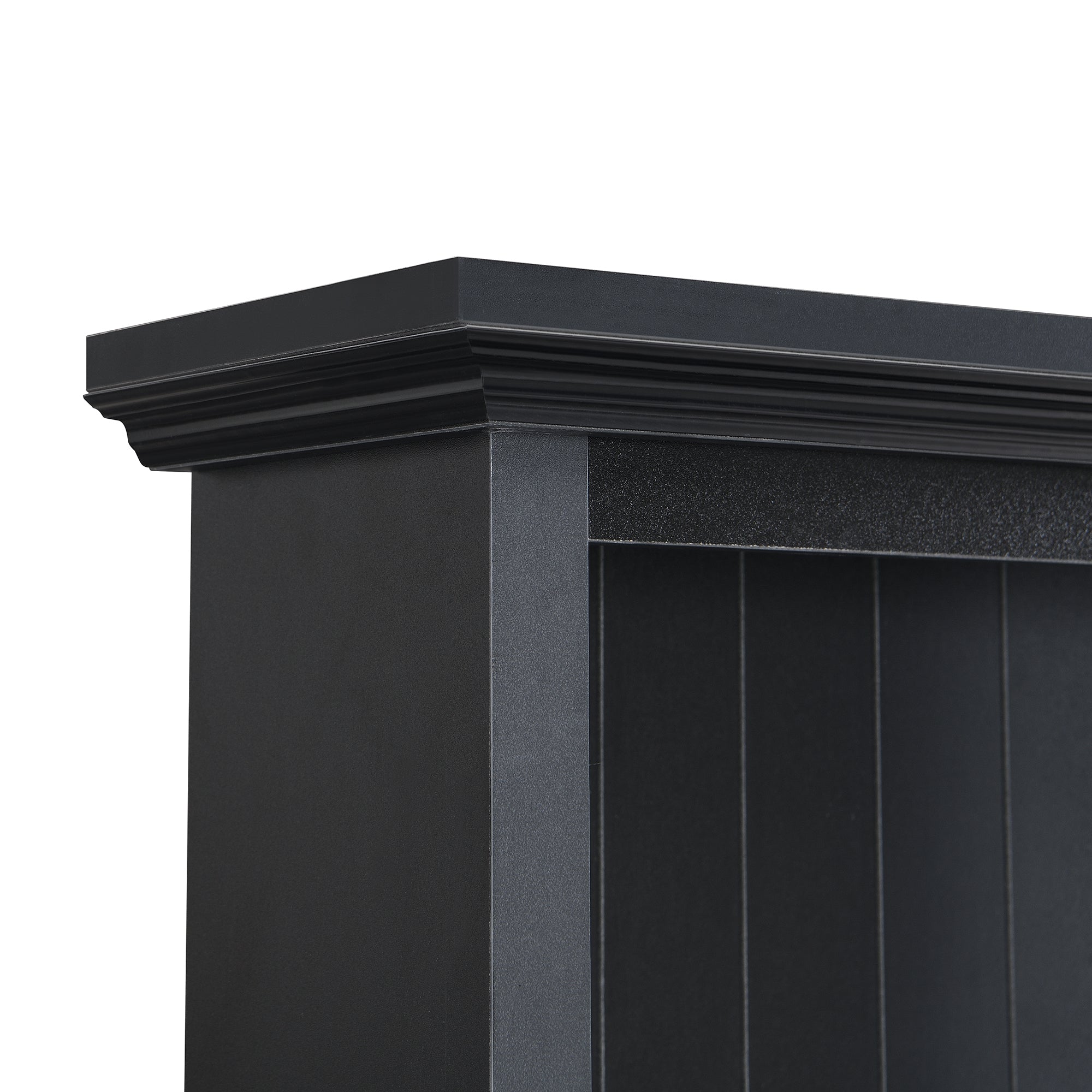 Farmhouse 4-in-1 Hall Tree with Wood Grain Bench, Mudroom Versatile Coat Rack with 2 Large Drawer, Entrance Organizer for Hallway, Living Room, Black, 55.9'W (OLD SKU: N721P313099B) - Grand Goldman Shop