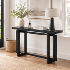 59' Narrow Console Table - MDF Entryway Sofa Table for Hallway, Living Room, Foyer with Space-Saving Design - Grand Goldman Shop