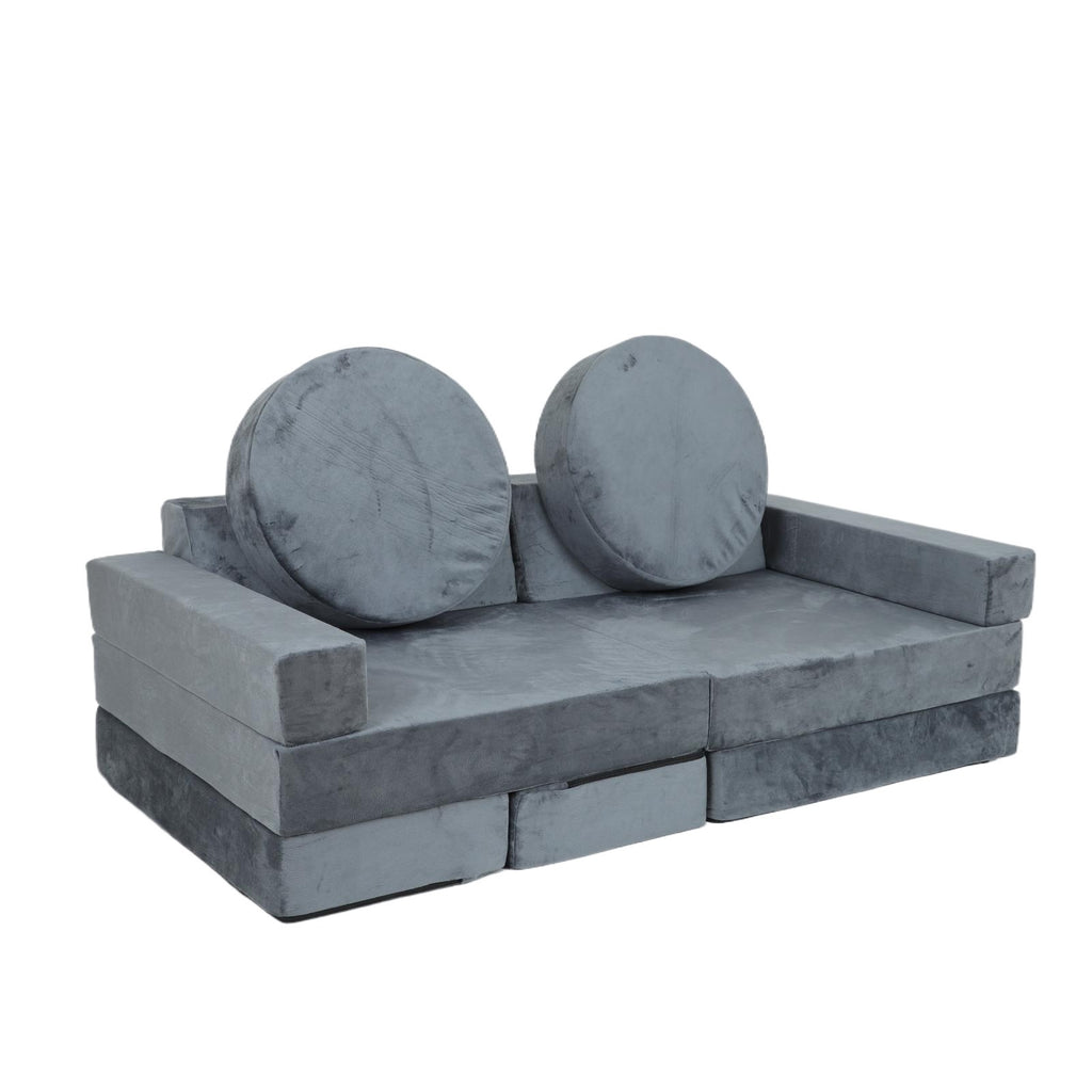 14pcs Kids Sofa Modular Play Couch,Child Sectional Sofa to Boost Creativity,Boys and Girls DIY Creativing Playroom Couch Furn