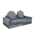 14pcs Kids Sofa Modular Play Couch,Child Sectional Sofa to Boost Creativity,Boys and Girls DIY Creativing Playroom Couch Furn