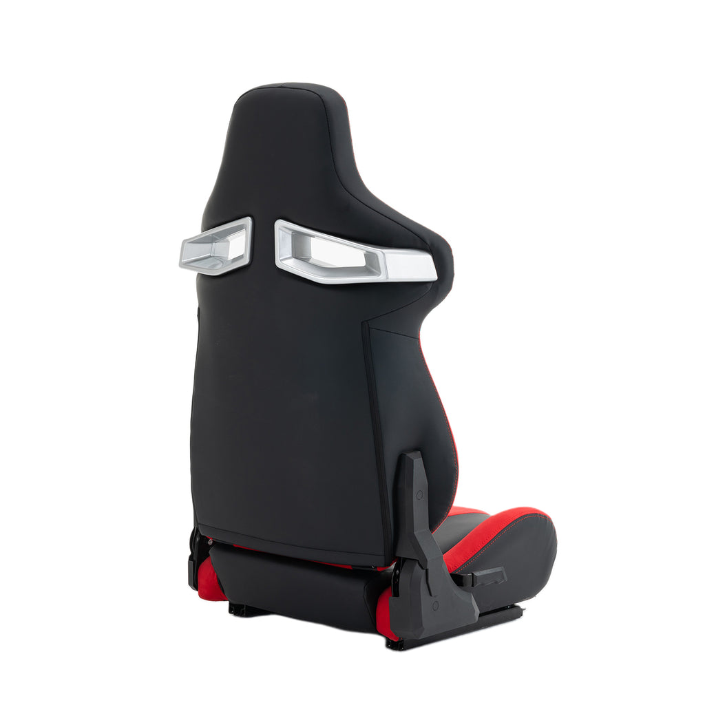Universal PVC Bucket Style Reclinable Sport PU Leather Simulator Racing Seat with Adjustable Lock Slide | Premium Home Decor 