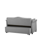 Grey Velvet Sleeper Sofa Bed - Grand Goldman Shop