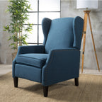 Westeros Wing Back Fabric Upholstered Recliner - Grand Goldman Shop
