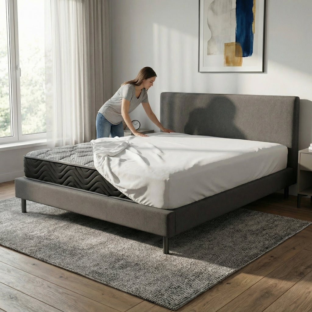 Hybrid 8 Inch Firm Twin Mattress with Pocketed Coils - Grand Goldman Shop