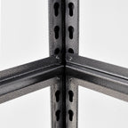 Industrial Heavy-Duty Metal Garage Shelving Unit 72'H 5-Tier Black Adjustable Storage Rack - Grand Goldman Shop