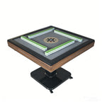 Foldable Ultra-Thin Automatic Mahjong Table with Wheels, 42mm Numbered Tiles (Chinese & American Style), 2 Magnetic Tile Sets