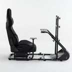 Enhanced and stable racing wheel cockpit, compatible with Fanatec, PXN, Thrustmaster, and Logitech adjustable driving simulat