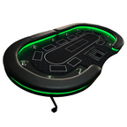INO Design 94' Fodable Poker Table with Dealer Spot for 10 players, Black - Grand Goldman