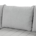 Modern L-shaped Sectional Pull Out Sofa Bed with USB Ports & Storage Ottoman, Gray Jacquard Fabric, 82.6' - Grand Goldman Shop