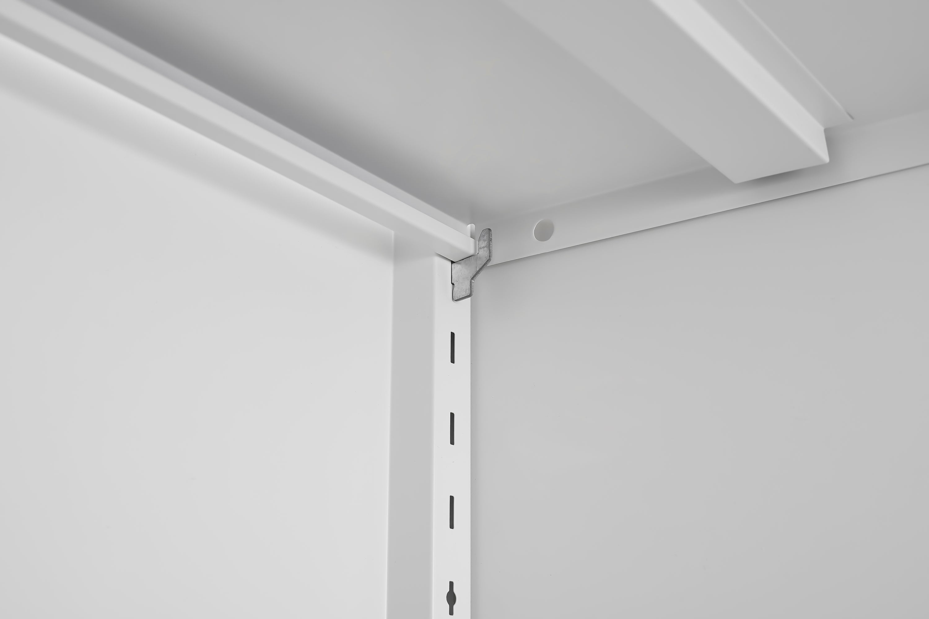 Metal Adjustable 2 Doors Metal Storage Cabinet Kitchen Pantry Cabinet With Adjustable Shelves all Steel Cabinet Locker For Ki