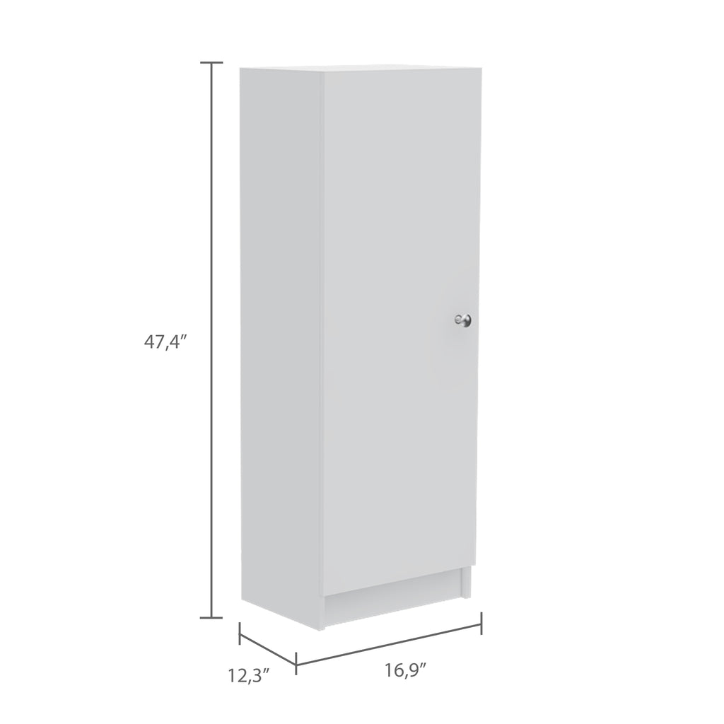 Della 60 Kitchen Pantry with Countertop, Closed & Open Storage -White | Premium Home Decor - Grand Goldman